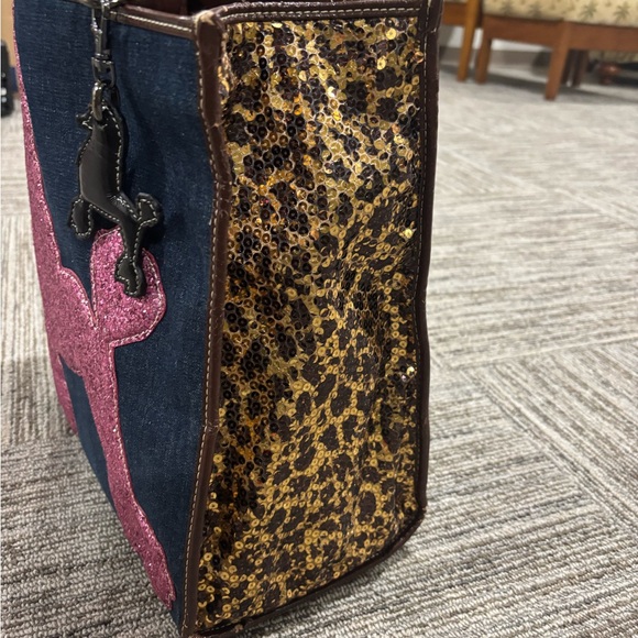 RARE VINTAGE Y2K Beverly Feldman Pink Poodle Tote🐩 - Picture 3 of 16